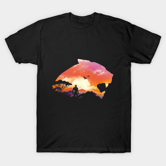 Wakanda Sunset T-Shirt by DANDINGEROZZ